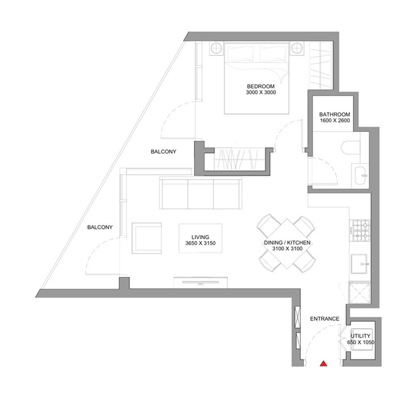 1 bedroom Apartments -  Skyvue Stellar