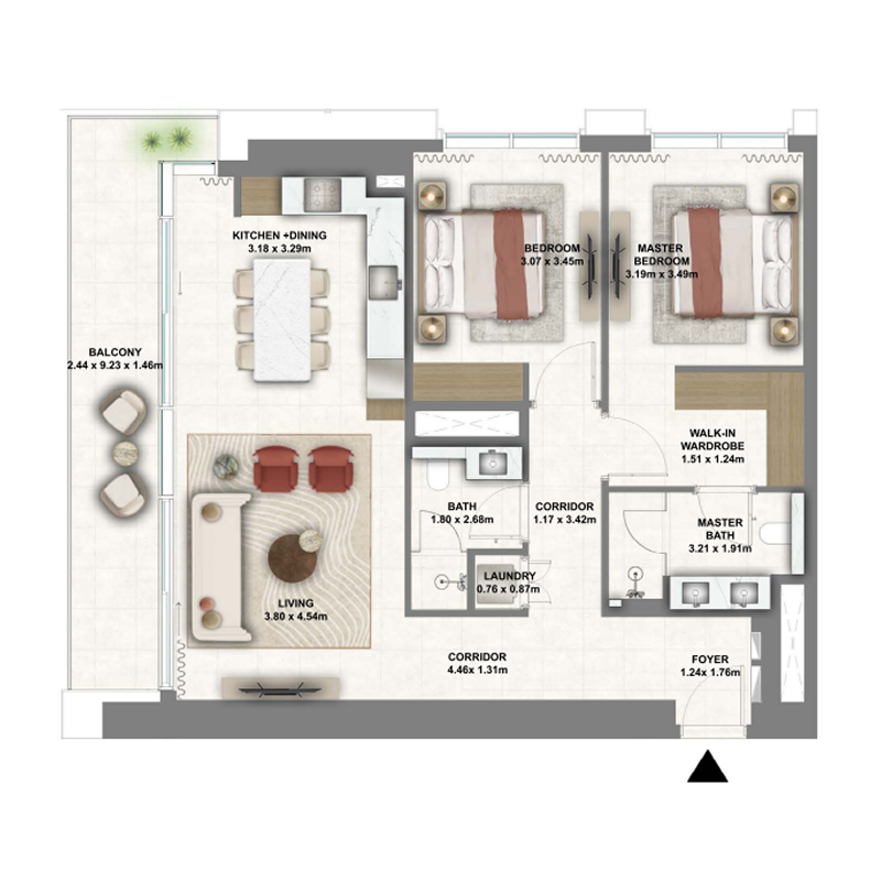 2 bedroom Apartments -  Montiva by Vida