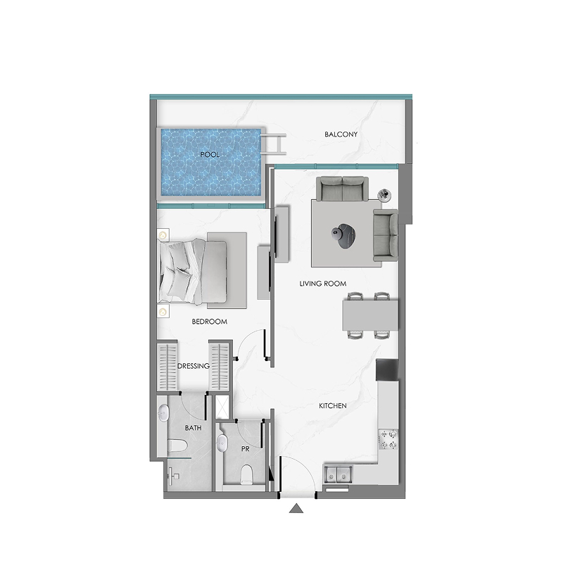 1 bedroom Apartments -  Ocean Crest