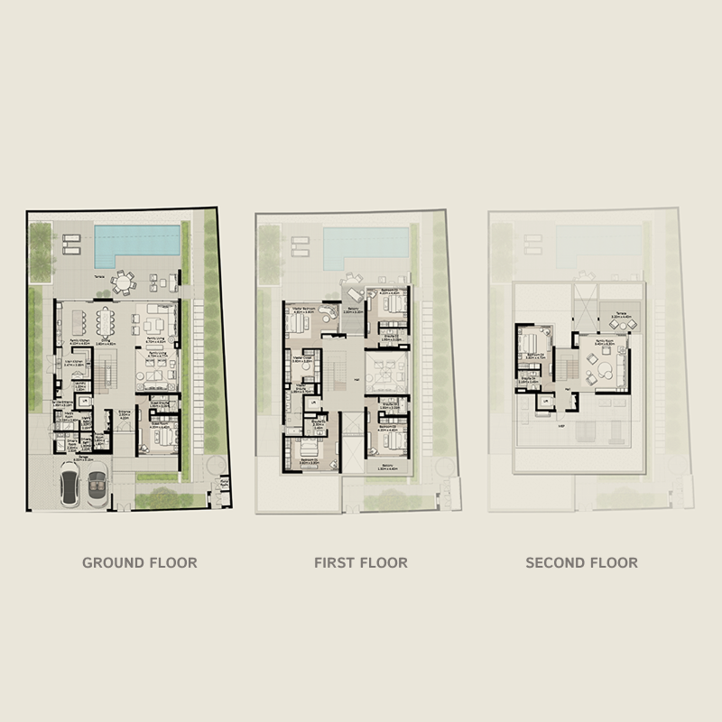 6 bedroom Villa -  Nad Al Sheba Gardens Phase 9