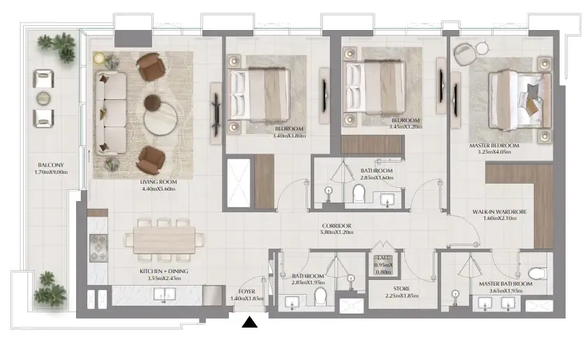 3.0 bedrooms apartments -  Terra Gardens