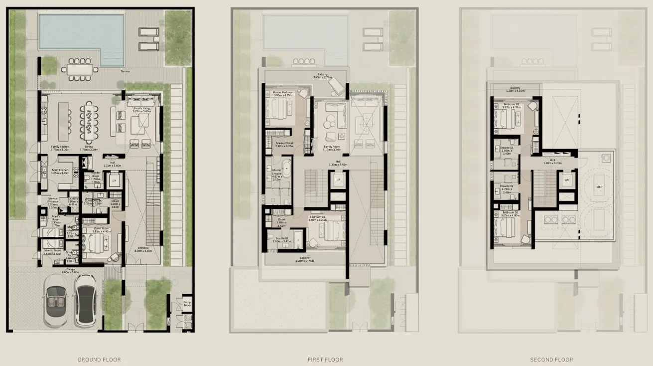 5.0 bedrooms villa -  Nad Al Sheba Gardens Phase 11