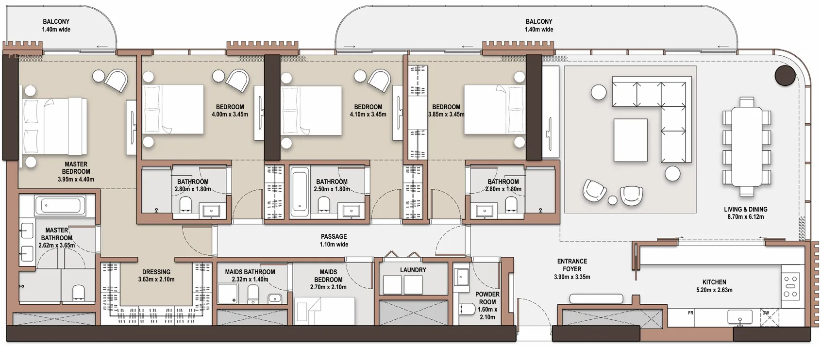 4.0 bedrooms apartments -  The Edit at d3