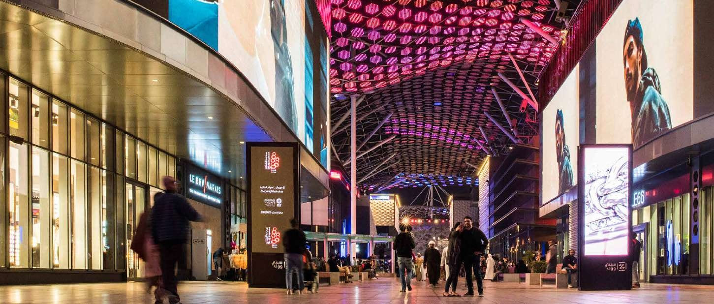 Dining outlets and retail stores