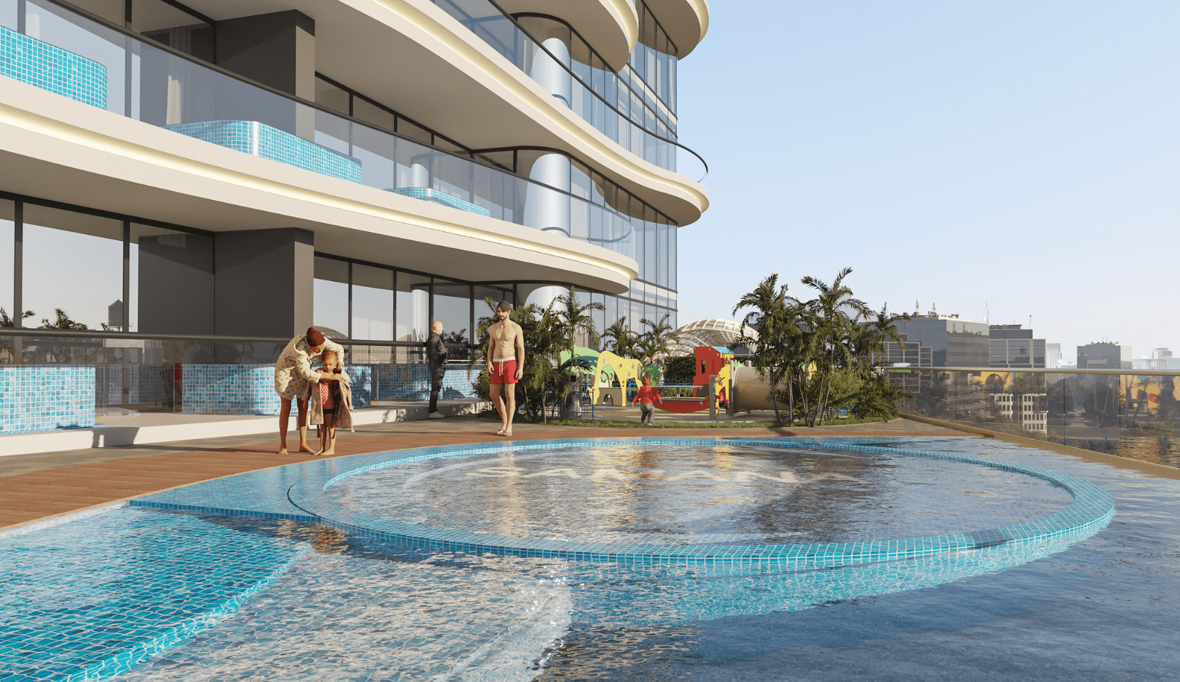 Splash pool for kids